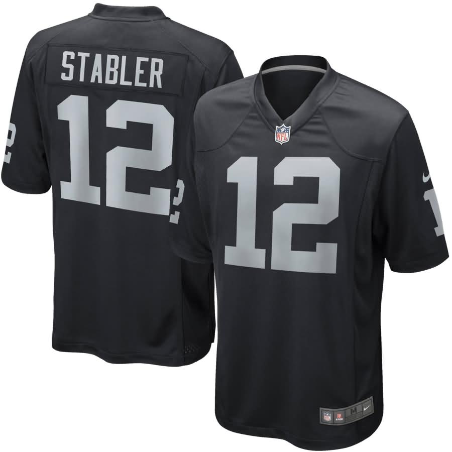 Ken Stabler Oakland Raiders Nike Retired Player Game Jersey - Black