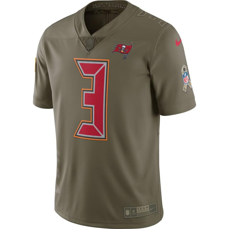 Jameis Winston Tampa Bay Buccaneers Nike Salute to Service Limited Jersey - Olive