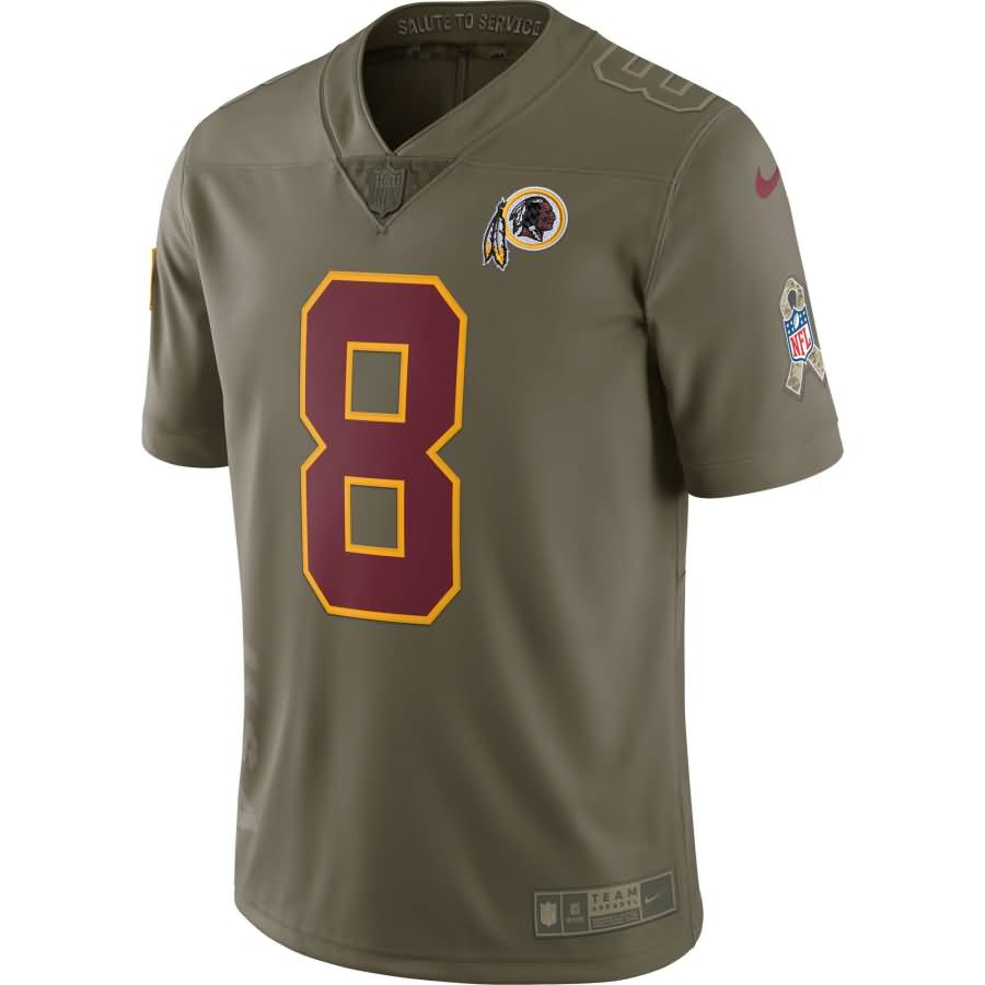 Kirk Cousins Washington Redskins Nike Salute to Service Limited Jersey - Olive