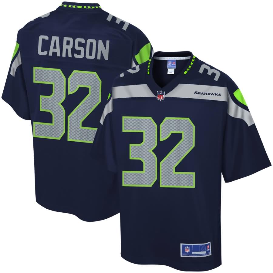 Chris Carson Seattle Seahawks NFL Pro Line Team Color Player Jersey - College Navy