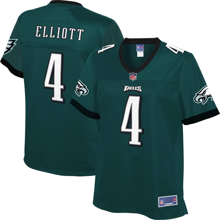 Jake Elliott Philadelphia Eagles NFL Pro Line Women's Player Jersey - Midnight Green