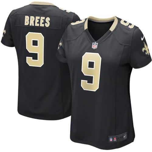 Drew Brees New Orleans Saints Nike Girls Youth Game Jersey - Black