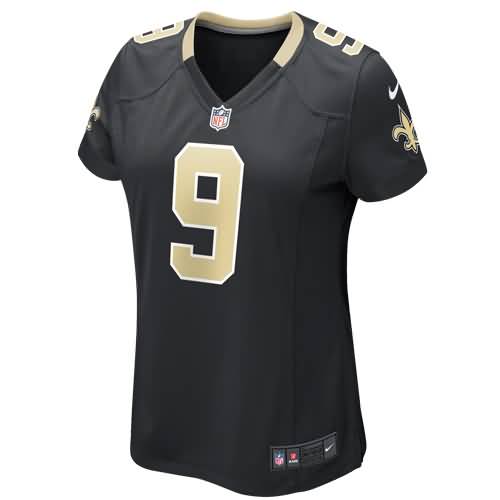 Drew Brees New Orleans Saints Nike Girls Youth Game Jersey - Black