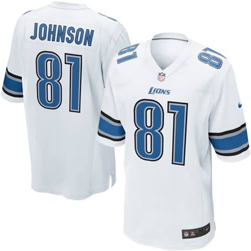 Calvin Johnson Detroit Lions Nike Game Jersey - White