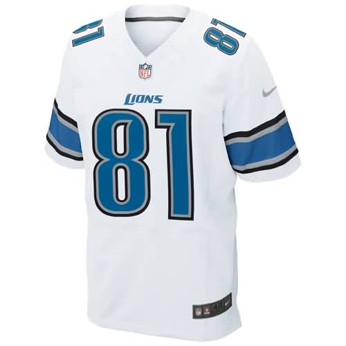 Calvin Johnson Detroit Lions Nike Elite Jersey - White