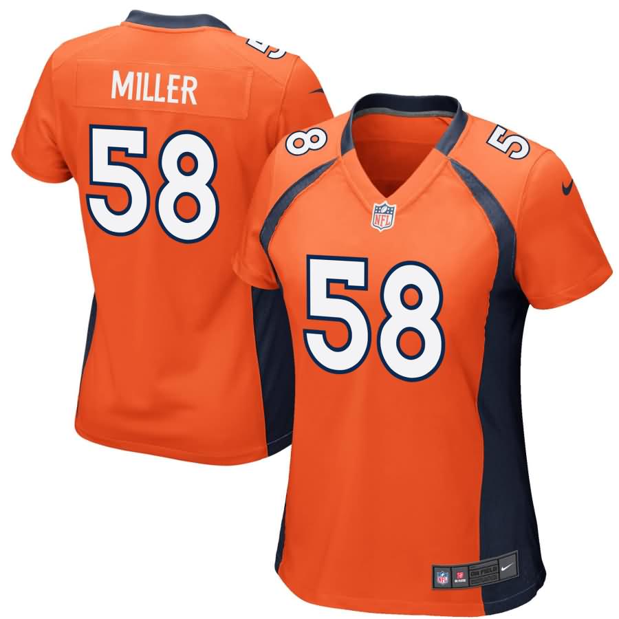 Von Miller Denver Broncos Nike Women's Game Jersey - Orange