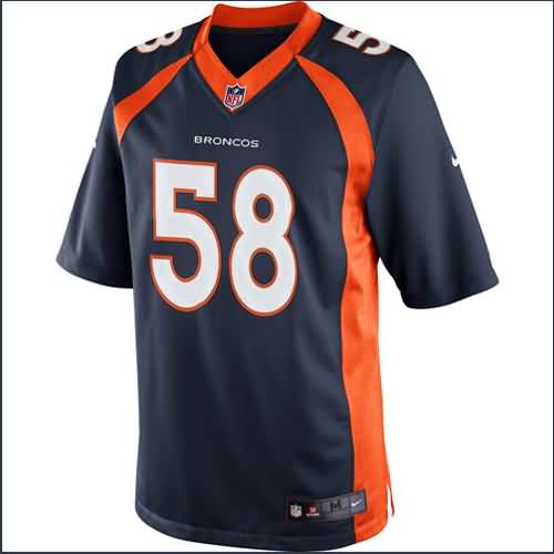 Von Miller Denver Broncos Nike Alternate Limited Jersey - Navy Blue