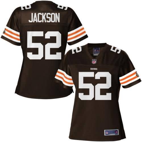 Pro Line Women's Cleveland Browns Historic Logo D'Qwell Jackson Team Color Jersey