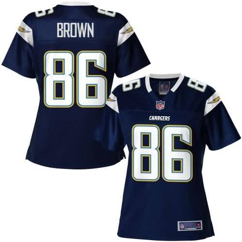 Pro Line Women's Los Angeles Chargers Vincent Brown Team Color Jersey