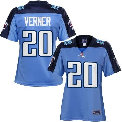 Pro Line Women's Tennessee Titans Alterraun Verner Team Color Jersey