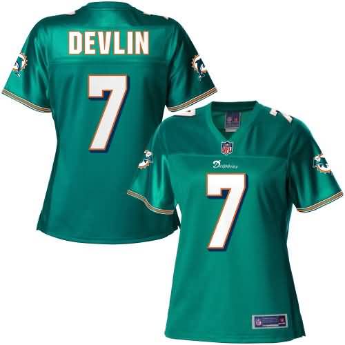 Pro Line Women's Miami Dolphins Pat Devlin Team Color Jersey