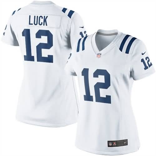 andrew luck Indianapolis Colts Nike Women's Limited Jersey - White