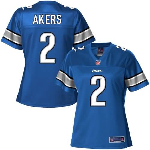 Pro Line Women's Detroit Lions David Akers Team Color Jersey