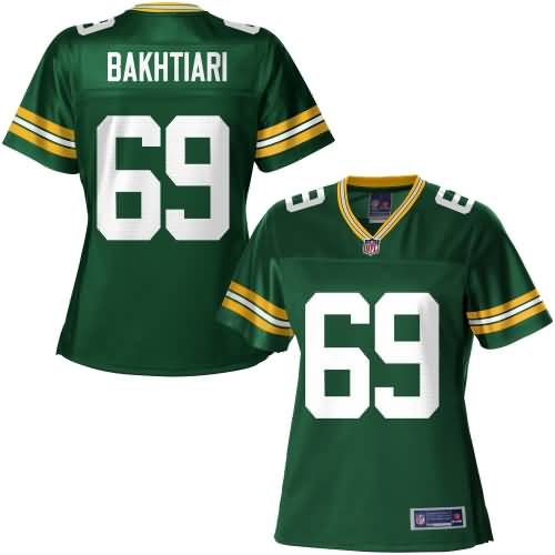 NFL Pro Line Women's Green Bay Packers David Bakhtiari Team Color Jersey