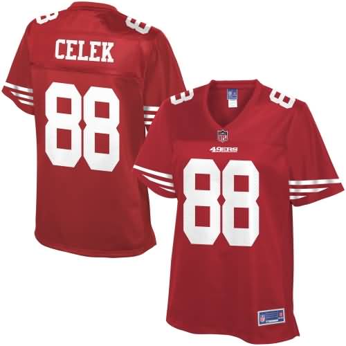 NFL Pro Line Women's San Francisco 49ers Garrett Celek Team Color Jersey