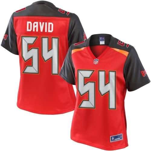 Women's Pro Line Lavonte David Red Tampa Bay Buccaneers Jersey