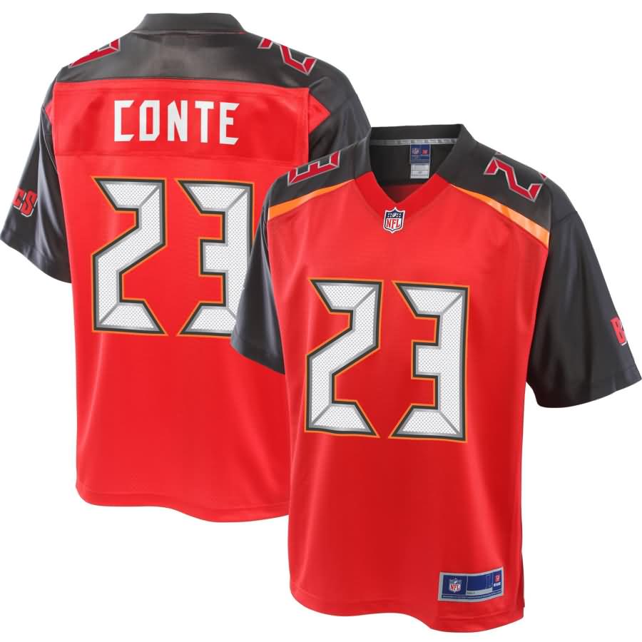 Men's NFL Pro Line Chris Conte Red Tampa Bay Buccaneers Jersey