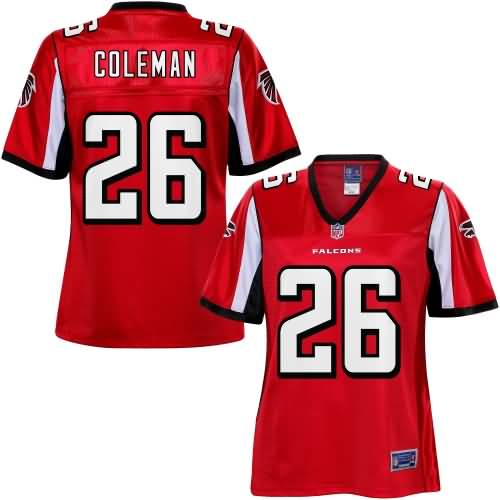 NFL Pro Line Womens Atlanta Falcons Tevin Coleman Team Color Jersey