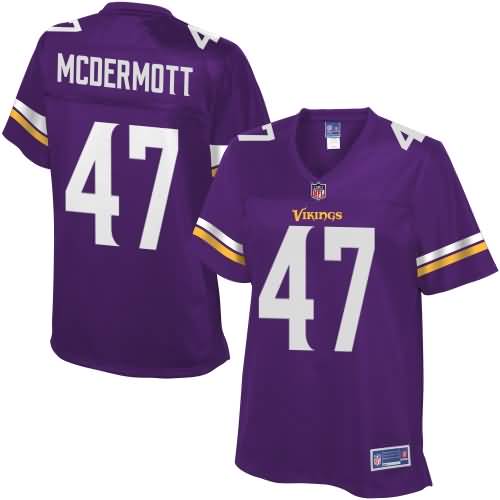 Kevin McDermott Minnesota Vikings NFL Pro Line Women's Team Color Jersey - Purple