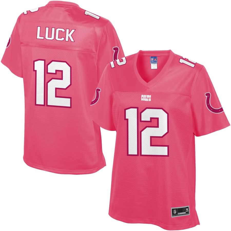 Andrew Luck Indianapolis Colts NFL Pro Line Women's Fashion Jersey - Pink  -