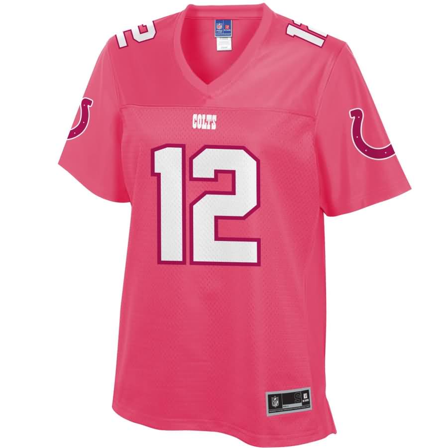 Andrew Luck Indianapolis Colts NFL Pro Line Women's Fashion Jersey - Pink  -