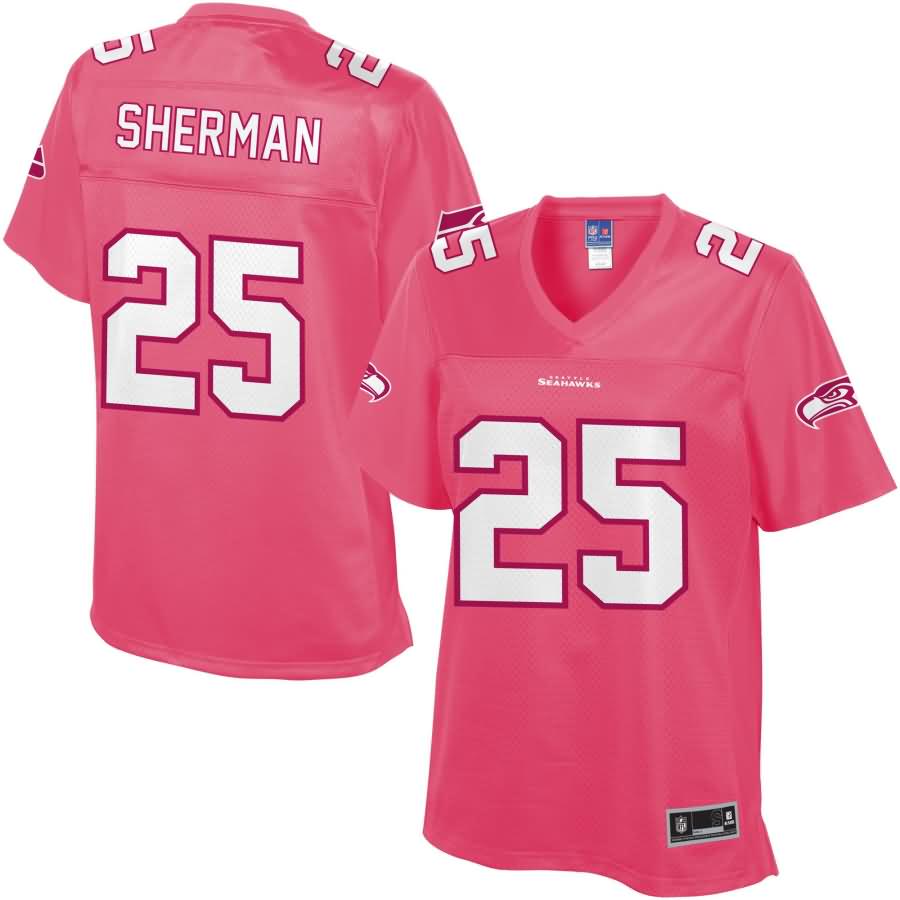 Richard Sherman Seattle Seahawks NFL Pro Line Women's Fashion Jersey - Pink