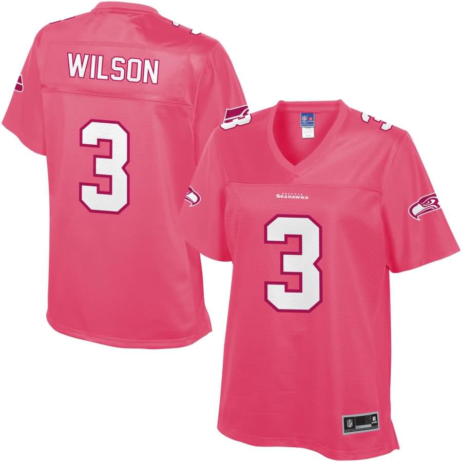 Russell Wilson Seattle Seahawks NFL Pro Line Women's Fashion Jersey - Pink  -