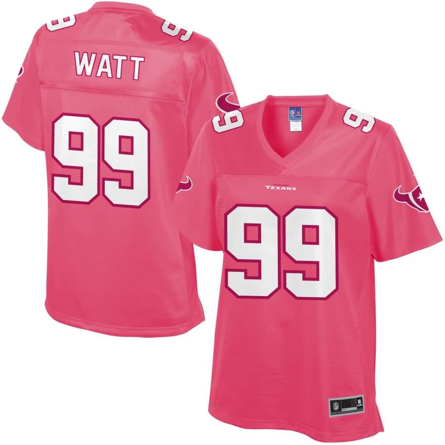 J.J. Watt Houston Texans NFL Pro Line Women's Fashion Jersey - Pink