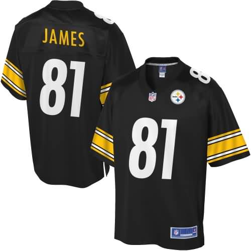 Men's Pittsburgh Steelers Jesse James Pro Line Team Color Jersey