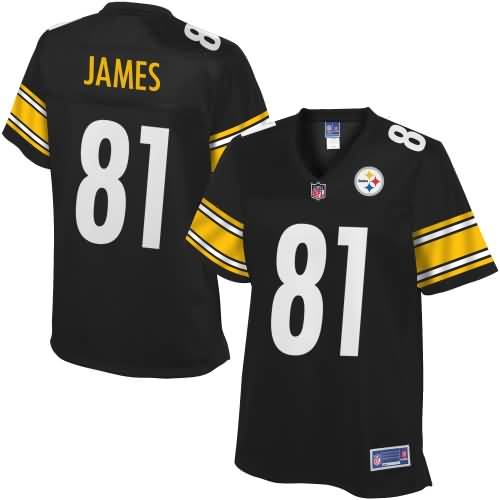 Women's Pittsburgh Steelers Jesse James NFL Pro Line Team Color Jersey