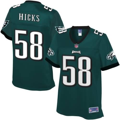 Women's Philadelphia Eagles Jordan Hicks NFL Pro Line Team Color Jersey