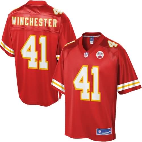 Men's Kansas City Chiefs James Winchester NFL Pro Line Team Color Jersey