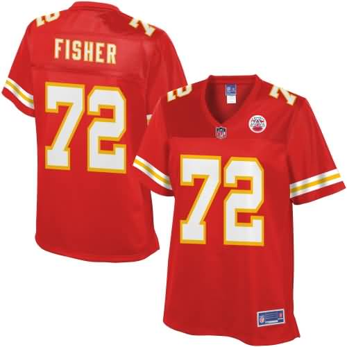 Women's Kansas City Chiefs Eric Fisher NFL Pro Line Team Color Jersey