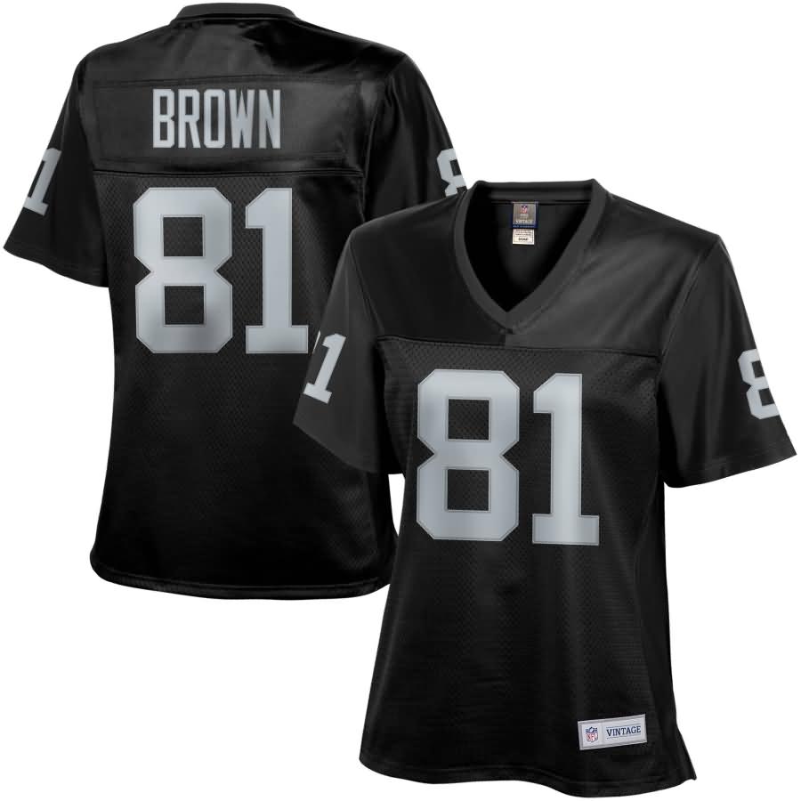 Tim Brown Oakland Raiders NFL Pro Line Women's 1988 Retired Player Jersey - Black