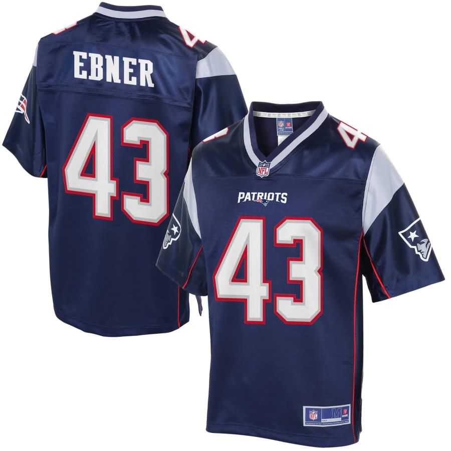 Men's New England Patriots Nate Ebner NFL Pro Line Navy Team Color Jersey