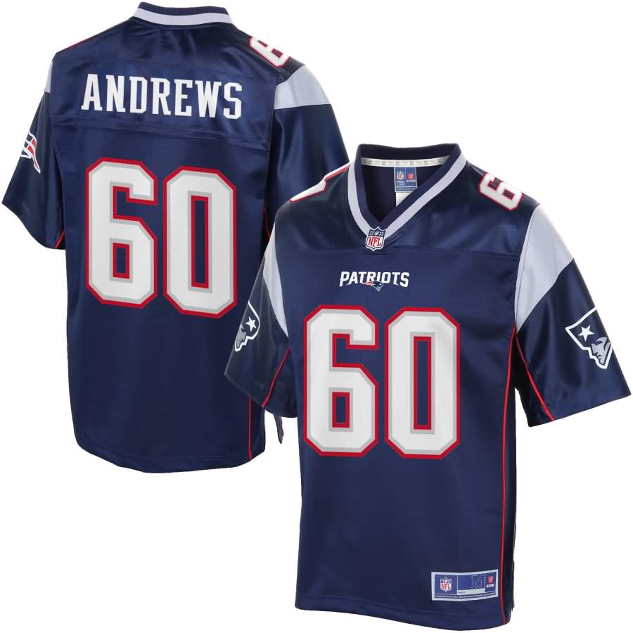 Men's New England Patriots David Andrews NFL Pro Line Navy Team Color Jersey