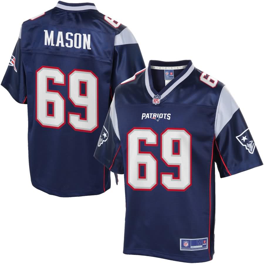 Men's New England Patriots Shaq Mason NFL Pro Line Navy Team Color Jersey