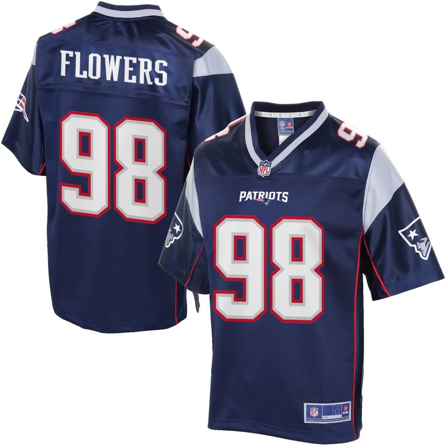 Men's New England Patriots Trey Flowers NFL Pro Line Navy Team Color Jersey