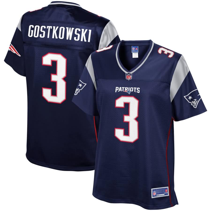 Women's New England Patriots Stephen Gostkowski NFL Pro Line Navy Team Color Jersey