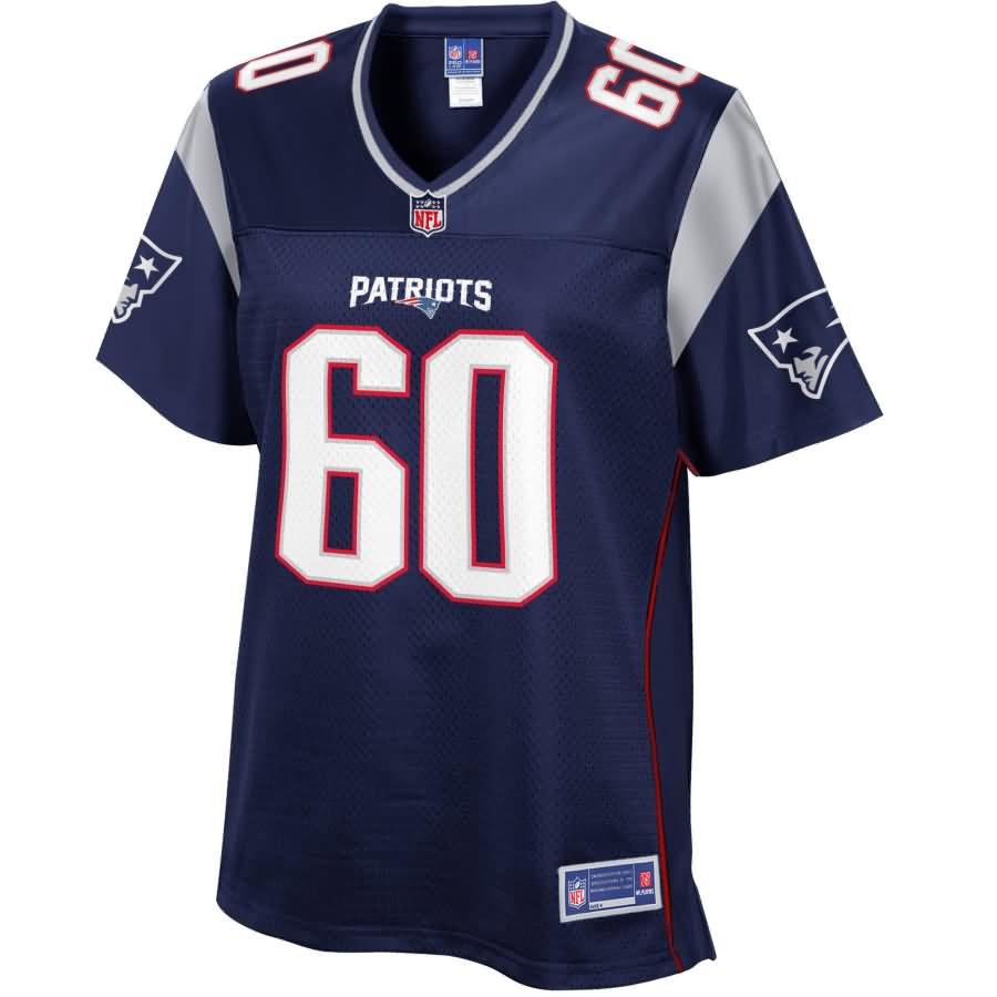 Women's New England Patriots David Andrews NFL Pro Line Navy Team Color Jersey