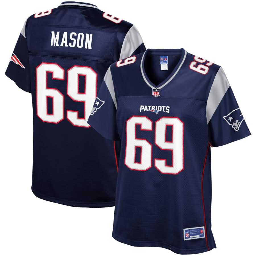 Women's New England Patriots Shaq Mason NFL Pro Line Navy Team Color Jersey