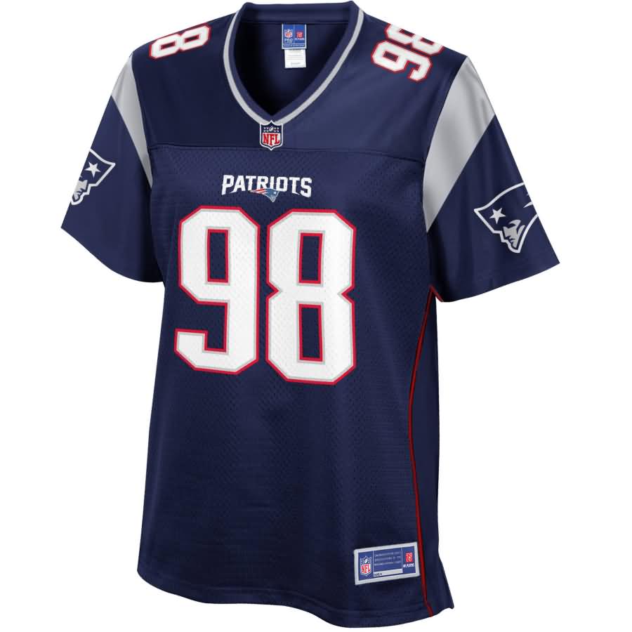 Women's New England Patriots Trey Flowers NFL Pro Line Navy Team Color Jersey