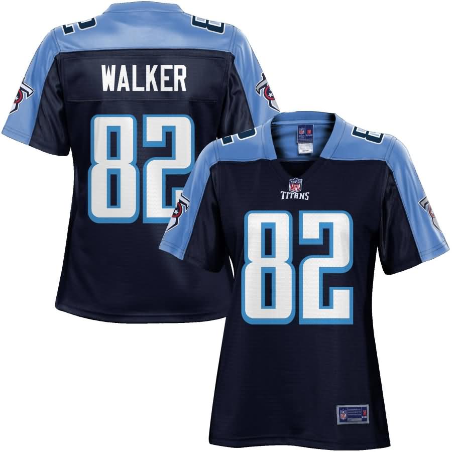 Women's Tennessee Titans Delanie Walker NFL Pro Line Navy Team Color Jersey