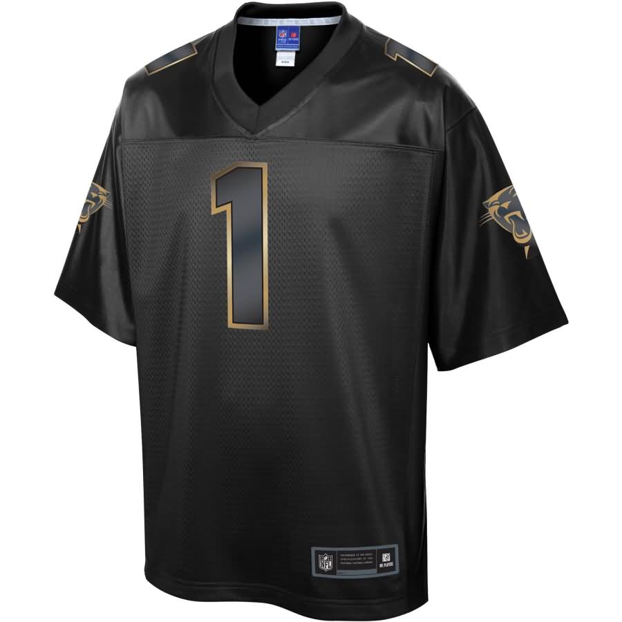 Cam Newton Carolina Panthers NFL Pro Line Gold Collection Jersey - Black