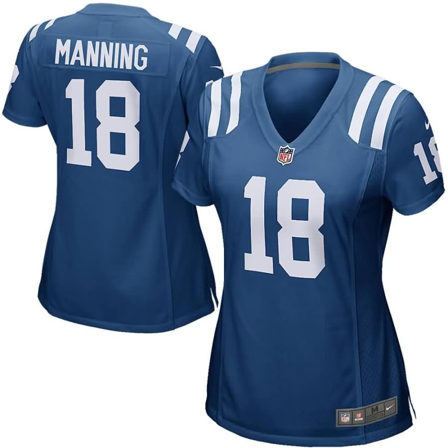 Peyton Manning Women's Indianapolis Colts Nike Retired Player Game Jersey - Royal