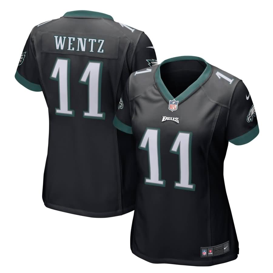 Carson Wentz Philadelphia Eagles Nike Women's Game Jersey - Black