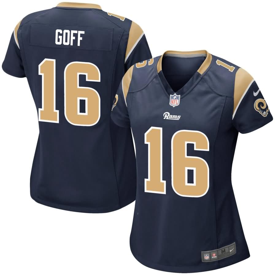 Jared Goff Los Angeles Rams Nike Women's Game Jersey - Navy