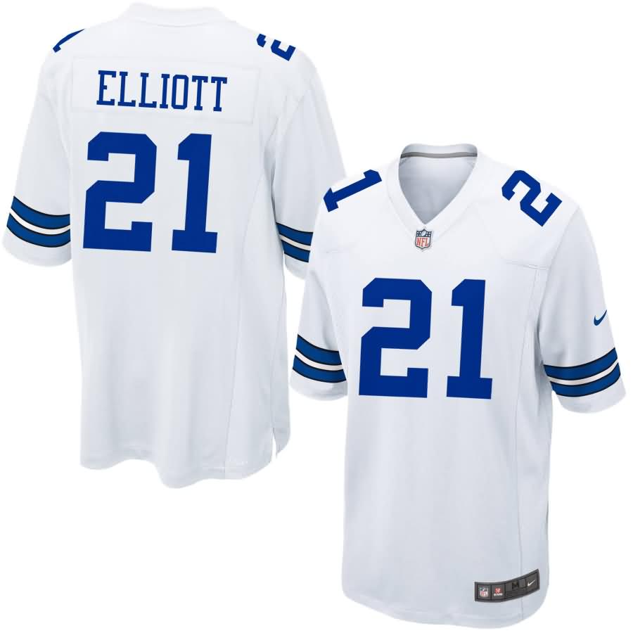 Ezekiel Elliott Dallas Cowboys Nike Game Jersey - White