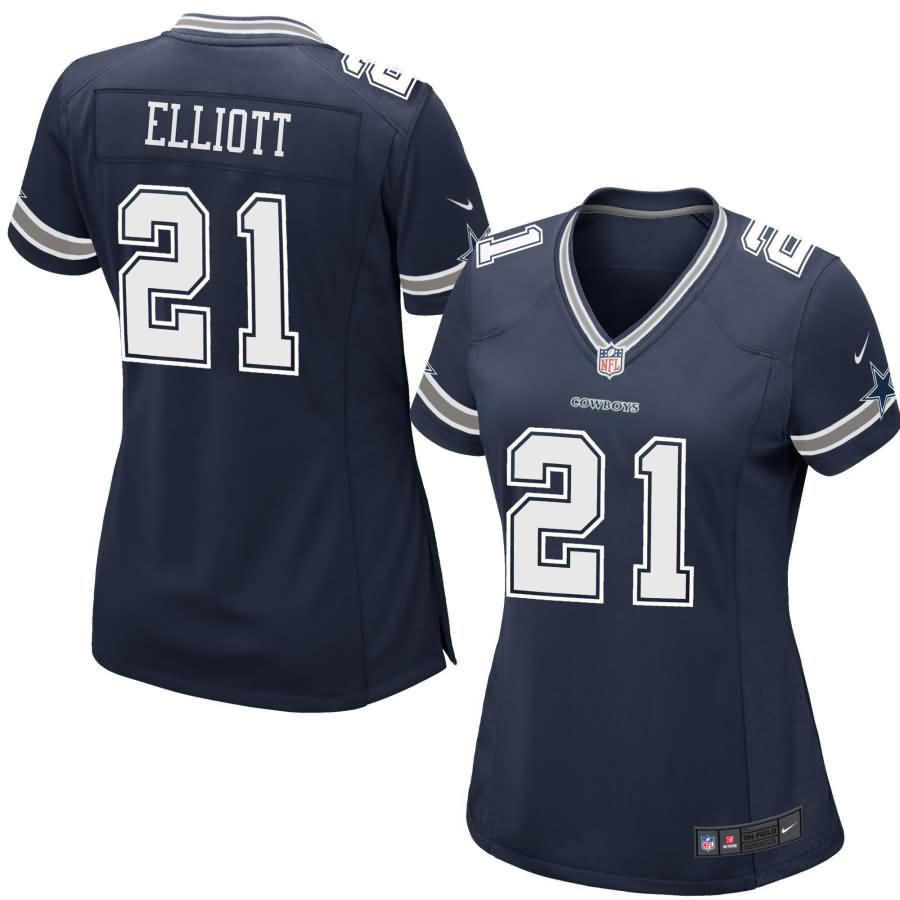 Ezekiel Elliott Dallas Cowboys Nike Women's Game Jersey - Navy