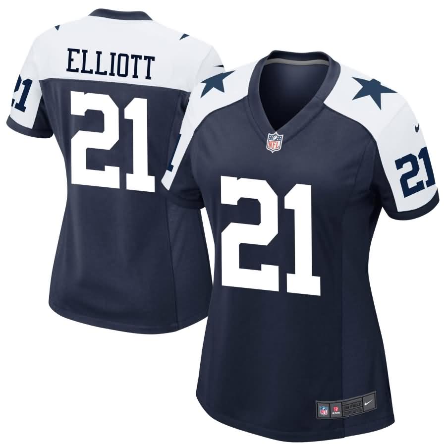 Ezekiel Elliott Dallas Cowboys Nike Women's Alternate Game Jersey - Navy